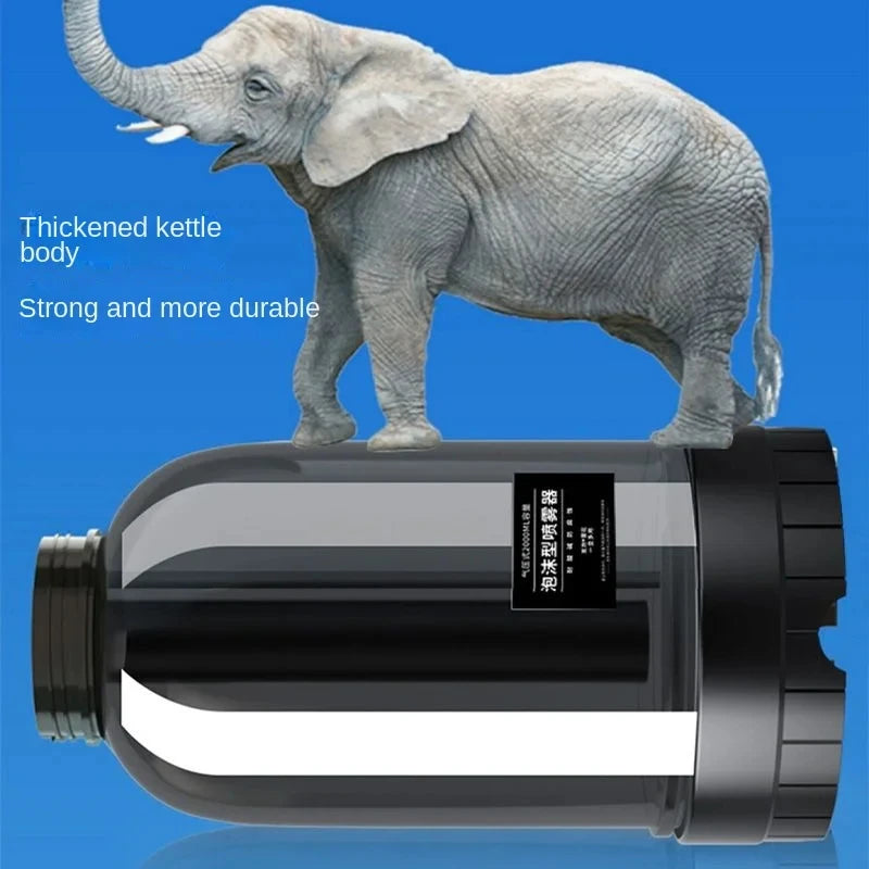 2L Hand Pump Foam Sprayer with 2 Types of Nozzle Hand Pneumatic Foam Cannon Snow Foam Car Wash Spray Bottle Car Window Cleaning