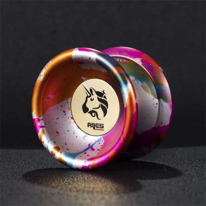 Fashion 10 Ball Bearing Metal Yoyo Alloy Aluminum Unresponsive Yo Yo Toys Professional Spinning String Yoyo Ball Children's