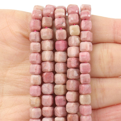 Faceted Natural Tourmaline 5mm Square Cube Shape Beads for Jewelry Making Diy Bracelet Necklace Beading Accessories