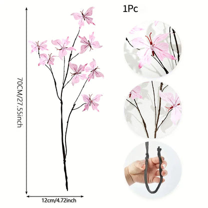 Butterfly Artificial Flower Branches DIY Detachable Butterfly Home Dining Table Decoration Suitable For Vases Gardening Lawn