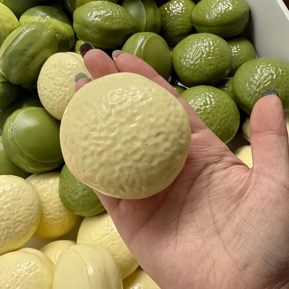 Chocolate Pie Squishy Stress Ball Fidget Toy Crunchy Squeeze Toy Soft Building Block Filled Adults ASMR Stress Relief Holiday Gi