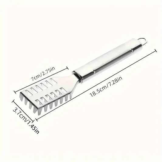 Multi-Purpose Kitchen Scraper, for Fish, Ginger, Veggies. 23cm, Non-Slip Handle, Versatile Tool