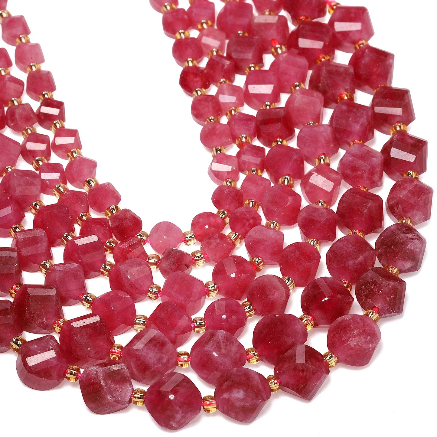 Natural Coffee Stripe Agate Stone Beads 6-10mm Faceted Twist Shape Beads Loose Spacer Beads for Jewelry Making Diy Accessories