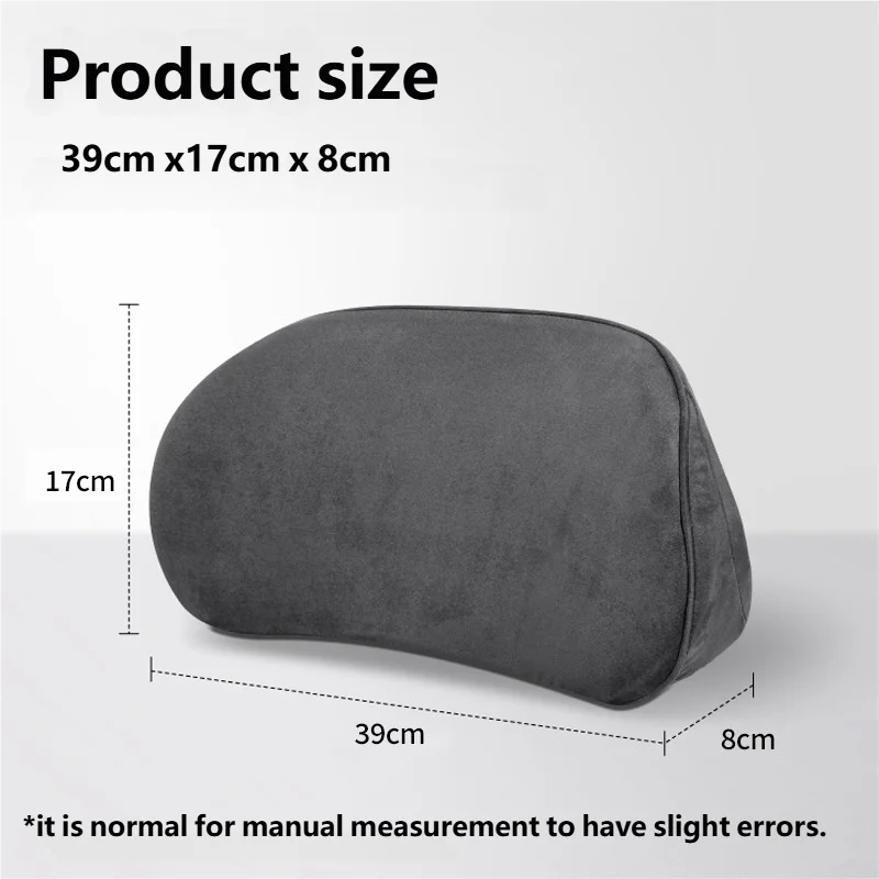 Car Memory Foam Lumbar Support Cushion Waist Pillow Backrest Seat Driver Travel Back Support Auto Interior Accessories Comfort