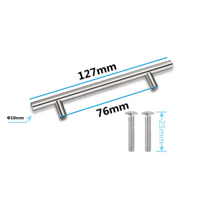 Black Gold Cupboard Handle Brushed Stainless Steel Kitchen Cabinet Door Knob Furniture Drawer Pull  Hardware Pulls  Bar Handle