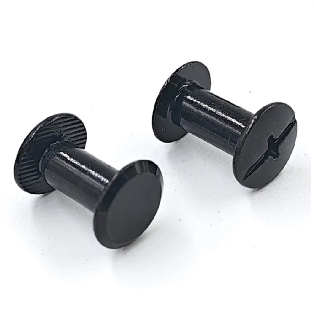 50sets M5*4/5/6/8/10/12/15/18/20/25/30 Black Plated Account Books Screw , Snap Rivet Chicago Screws, Book Butt Binding Nails
