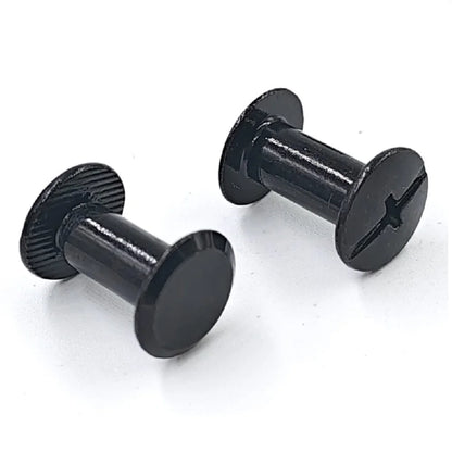 50sets M5*4/5/6/8/10/12/15/18/20/25/30 Black Plated Account Books Screw , Snap Rivet Chicago Screws, Book Butt Binding Nails