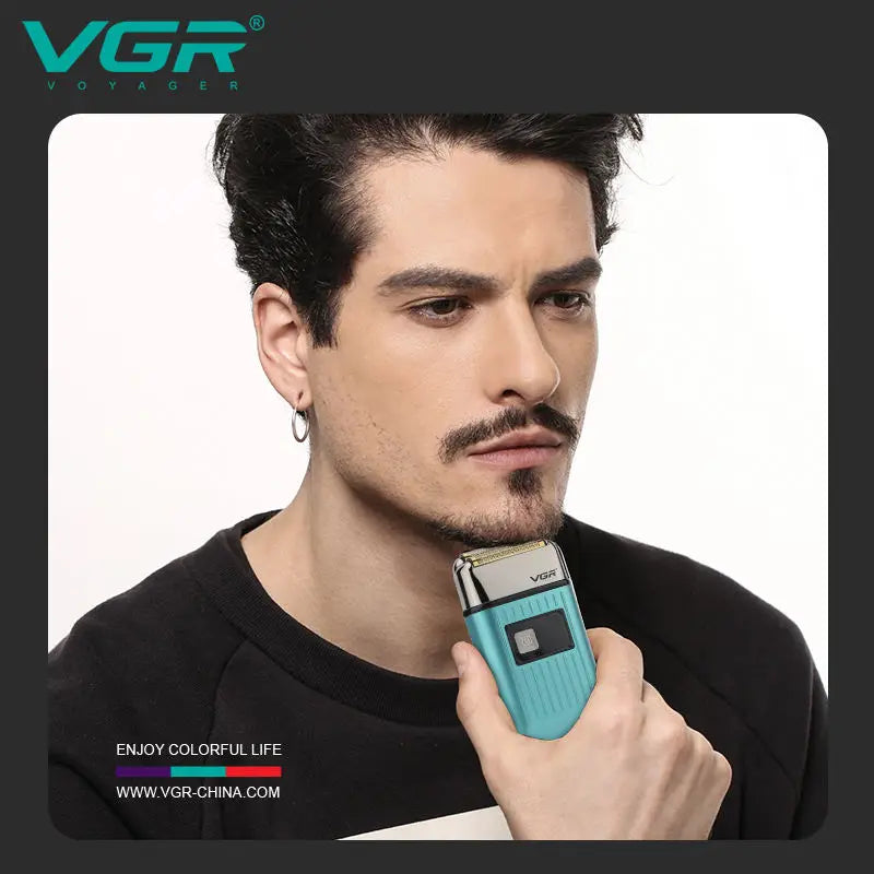 VGR Men's Razor IPX6 Body Wash Professional Intelligent Digital Display Multi-Functional Shaving Sculpting Hair Trimmer V-357