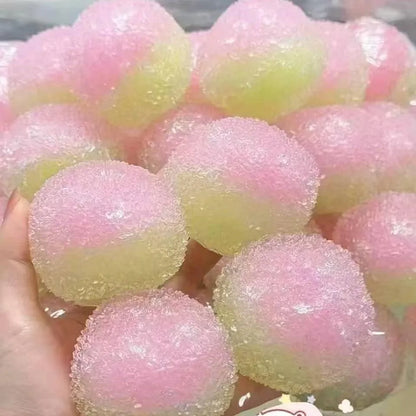 Slow Rising Squishy Toy Ice Slushy Bayberry Ball Stress Relief Fidget Decompression Crackling Sound Soft Squeeze Sensory Adults