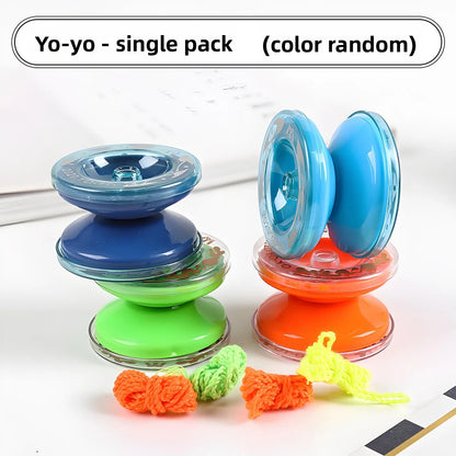 Yo Yo Toy Beginner Yoyo Skill Training Toy Hand Eye Coordination Educational Game Outdoor Play Birthday Gift for Boys Girls