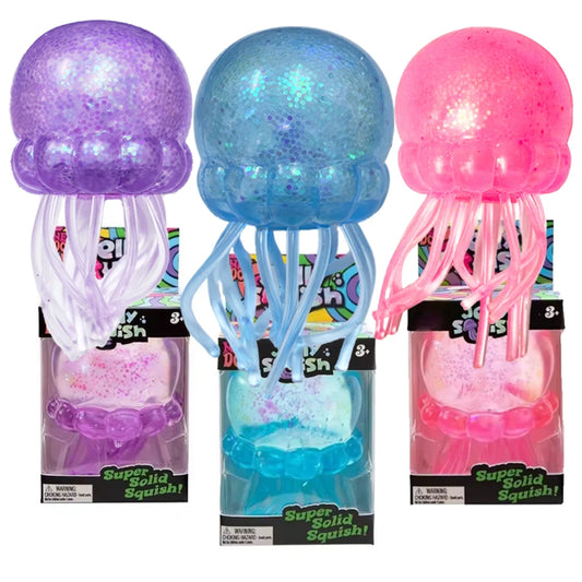 Glitter Octopus Squishy Glitter Jellyfish Squishy with Box Dumplings Sensory Squeeze Toy for Stress Relief wholesale