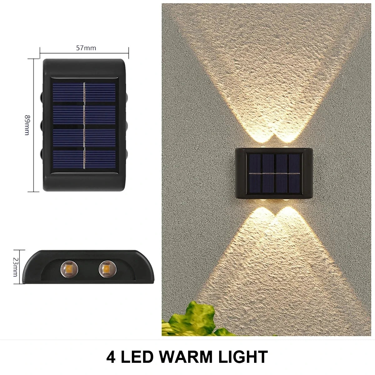 1-10PCs Solar Wall Lights Outdoor Waterproof Solar Lights LED Lighting For Home Garden Yard Fence Decor Lamps