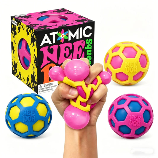 Schylling Needoh Atomic Stress Relief Ball Squishies Toy Blind Box Adult Party Gift Tool Stress Relief Toy Fidget Toys