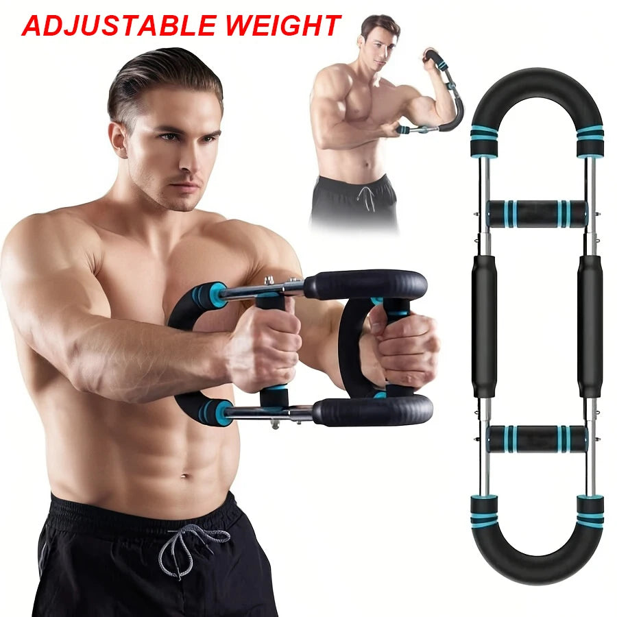 40KG U Shaped Power Twister Bar Hand Gripper Arm Training Equipment Household Fitness Workout Tool For Men And Women