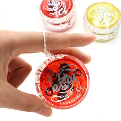 2A Yoyo Glowing Yoyo Plastic Fall Prevention Wear-resistant Durable Portable Concentration Yoyo Toys Puzzle Toys