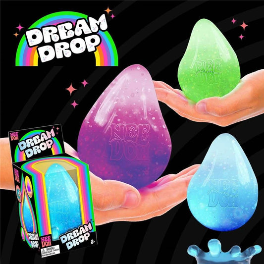 Needoh Dream Drop Squishy Squeeze Toy Safety Non-Toxic Slow Rebound Squish Anxiety Relief Autism ADHD Focus Toy for Adults Gift