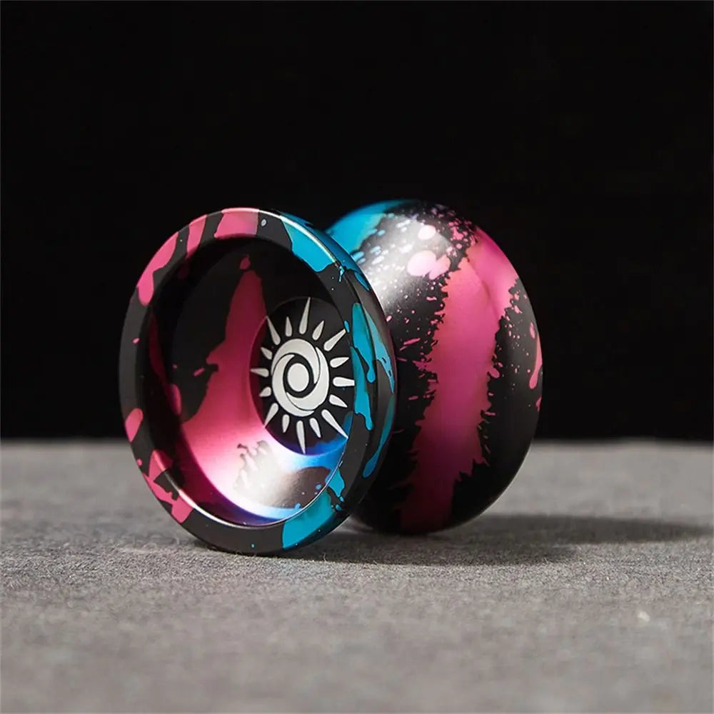 Fashion 10 Ball Bearing Metal Yoyo Alloy Aluminum High Speed Yo Yo Toys Unresponsive Spinning String Yoyo Ball Children's Toy