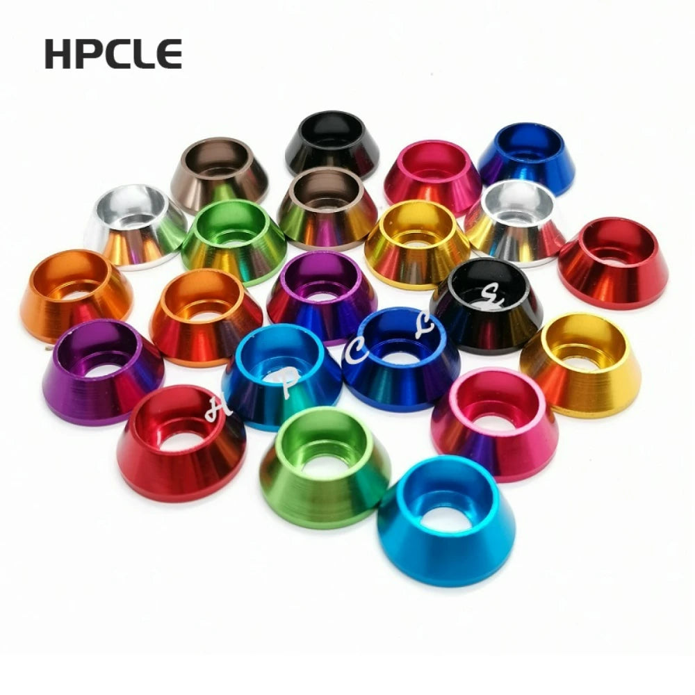 2-10pcs aluminum washer m2 m2.5 M3 M4 M5 M6 M8 M10 Corlorful Aluminum Alloy Cap Head Gasket washers for RC parts