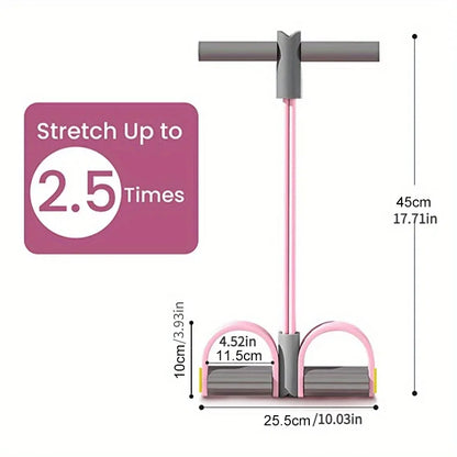 Foot Pedal Resistance Band for Home Yoga & Fitness Full Body Slimming Waist Leg Arm Training Tool