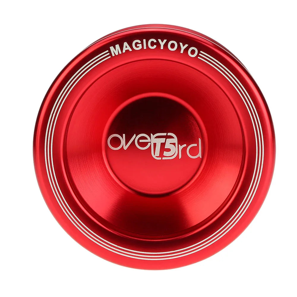 Professional Magic Yoyo T5 Overlord Aluminum Alloy Metal Yoyo 8 Ball KK Bearing with String for Children Boys Toys