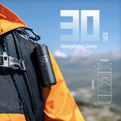 FLEXTAIL ZERO PUMP - 30g Portable Camping Air Pump Electric Inflator for Sleeping Pads, 1 Rechargeable Battery Included