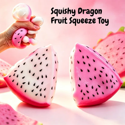 Simulated Color-changing Dragon Fruit Squishy Toy Fruit Anti-stress Squeeze Ball Decompression Toy for Sensory Autism&Party Gift