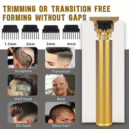 Rechargeable Hair Clipper Barber Professional Electric Hair Trimmer Shaver Trimmer Beard 0mm Men Hair Cutting Machine For Men