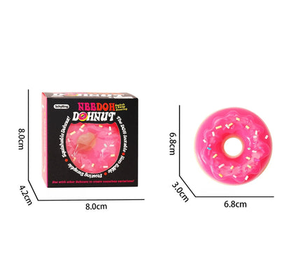 Needoh Dippin Dazzler Egg Donut Stress Relief Squishy Cube Anti-Anxiety Squeeze Toy For Focus ADHD Population Gifts.