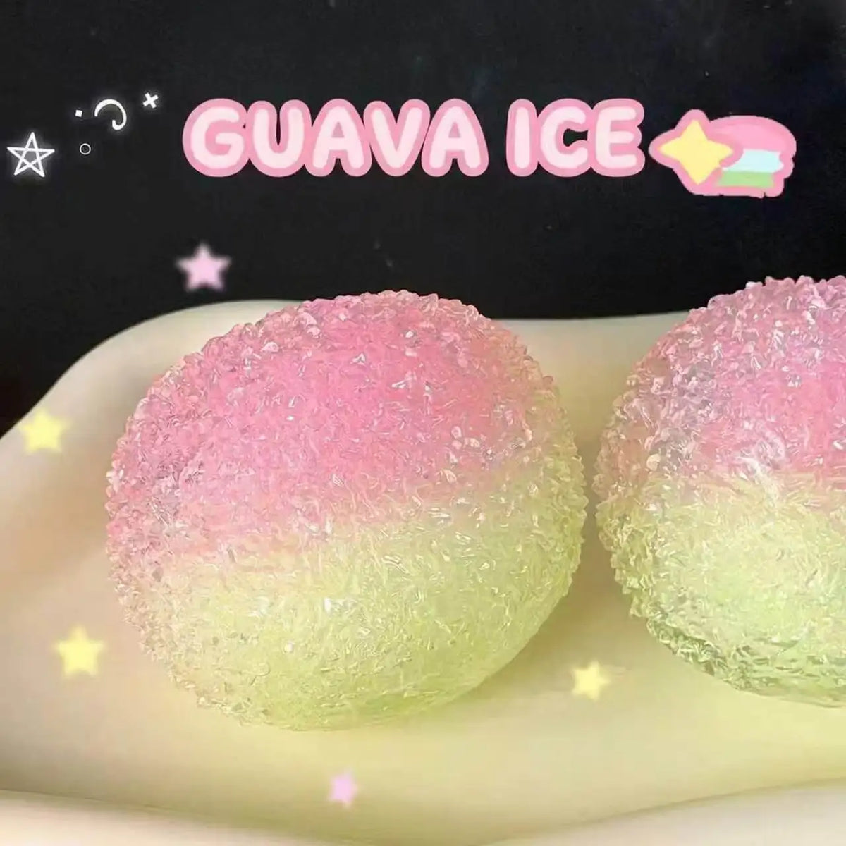 Slow Rising Squishy Toy Ice Slushy Bayberry Ball Stress Relief Fidget Decompression Crackling Sound Soft Squeeze Sensory Adults