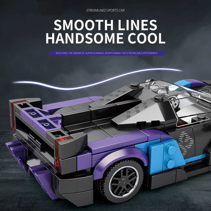 Reobrix SABRE Supercar Building Blocks Set, DIY Race Car Model Kit, Ideal Gift for Boys, Teens & Sports Car Lovers