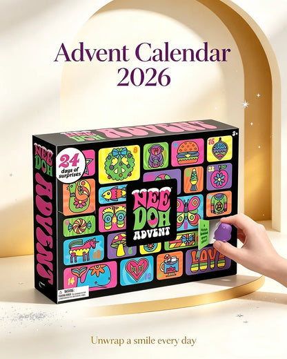 NEEDOH Christmas Easter Advent Calendar 24 Pcs Unique Cute Squishy Fidget Toy Slow Rebound Stress Relief Mystery Surprise Box
