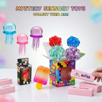 Lucky Surprise Blind Bag Squishy Toys, Soft Slow Rebound Stress Relief Fidget, Random Cute Collectible Gift for Kids Adults, Birthday Party Favors Easter Stocking Stuffers