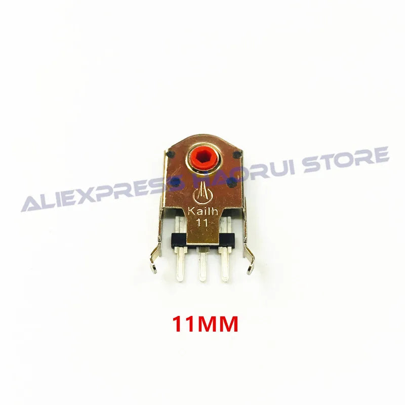 Kailh Decoder 5/7/8/9/10/11mm Red Core Rotary Mouse Scroll Wheel Encoder 1.74mm hole 20-40g force for PC Mouse alps encoder
