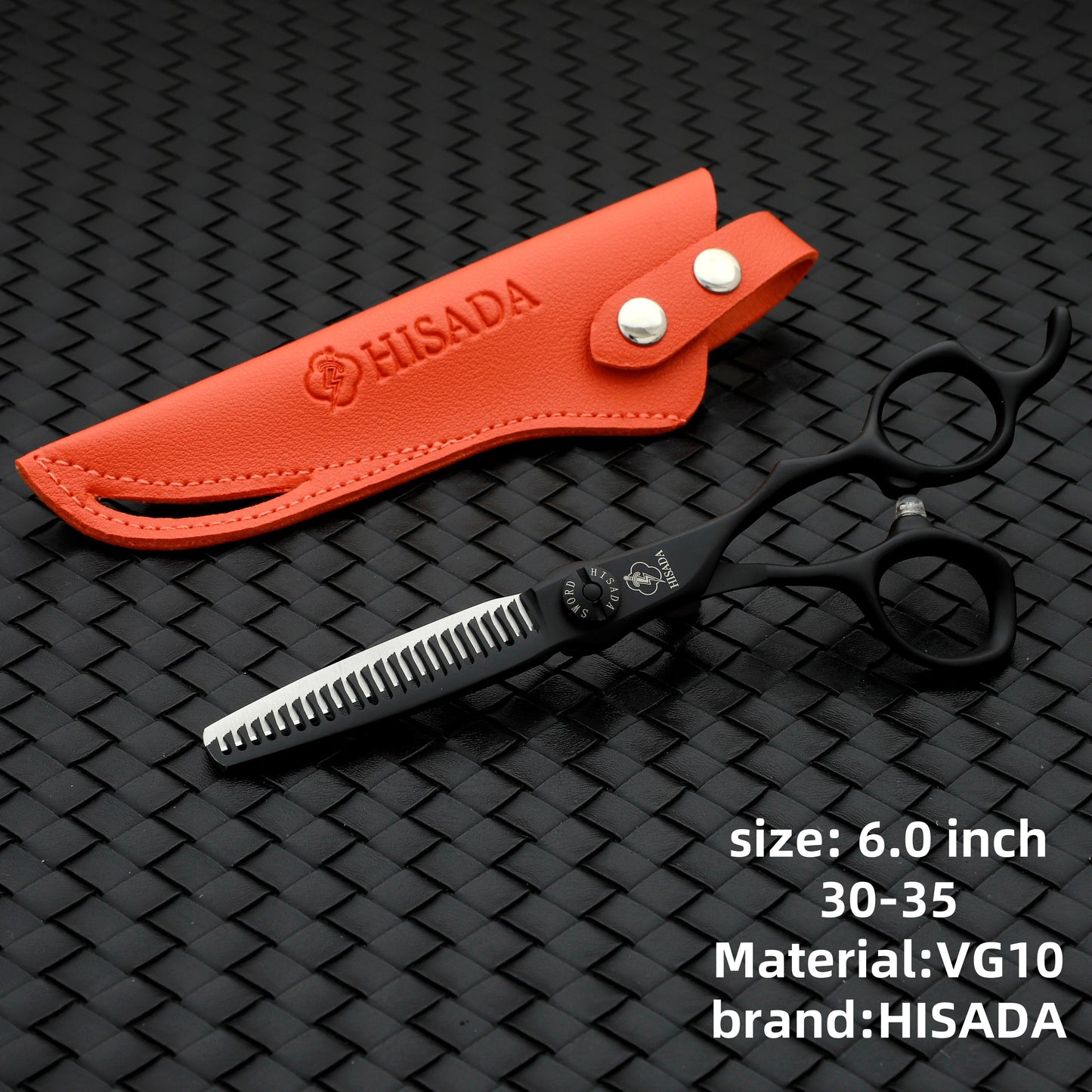 HISADA Hairdressing Scissors Professional Barber Scissors 6.0 Inch Scissors VG10 Material Professional Barber Scissors