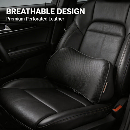 Car Seat Pillow Memory Foam Lumbar Support Breathable Back Protector Waist Protection Cushion Office Car Interior Accessories