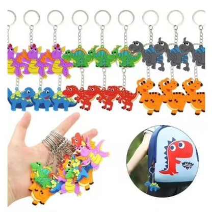 Dinosaur Party Favors Slap Bracelets Straws Rings Key Chains for Kids Birthday Gifts Girl Boy Toys Dinosaur Themed Supplies