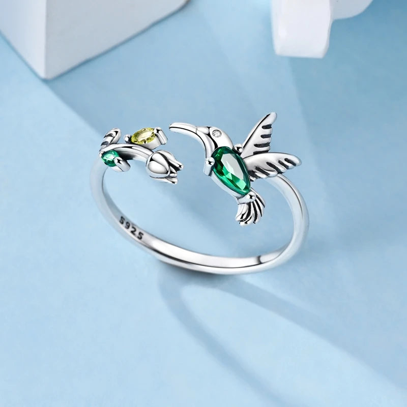 MULA 925 Sterling Silver Rings Retro Sun Moon Stars Adjustable Open Ring For Women Man Wedding Band Party Fashion Jewelry Gift