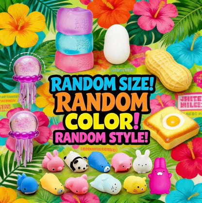 2026 Hot Cute Ocean Squishy Cube Blind Box Random Surprise Squeeze Toys 1Pcs Guaranteed Lucky Stress Relief Fidget Toy Set