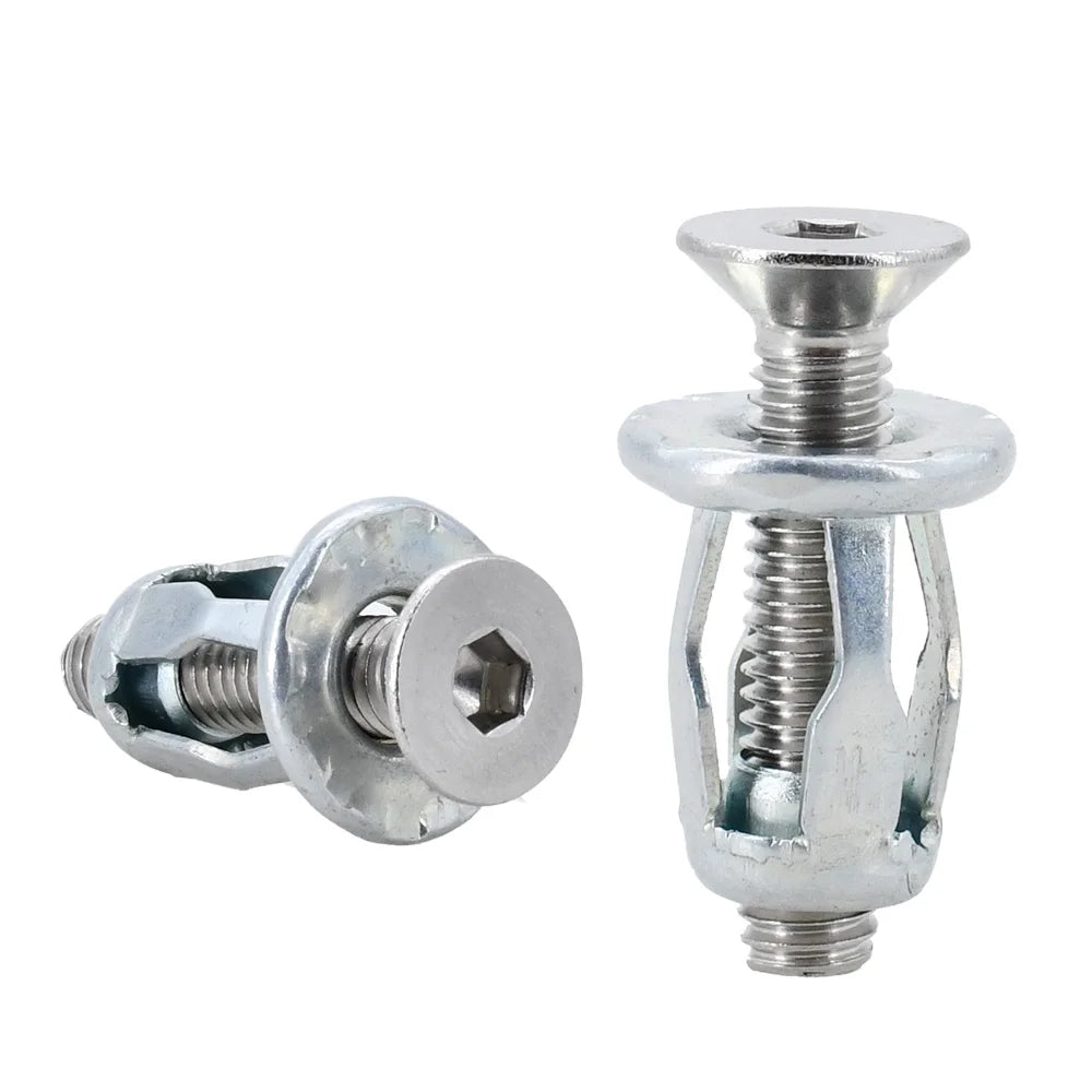 20/30/50Pcs Petal Shape Rivet Nut Screw Bolt Kit Expansion Metal Rivetnut Panel License Plate Clamp Lock Jack Nuts M4 M5 M6 M8