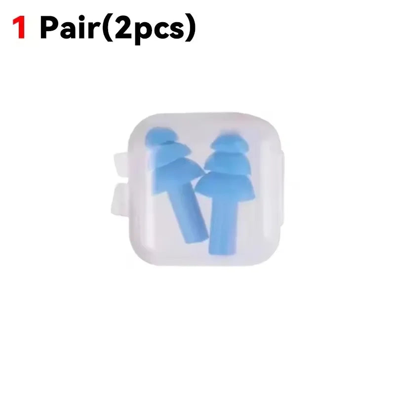 25/1Pair Ear Plugs Sleeping Noise Cancelling Reusable Silicone Sound Block Earplugs Summer Waterproof Swimming Ear Plug With Box