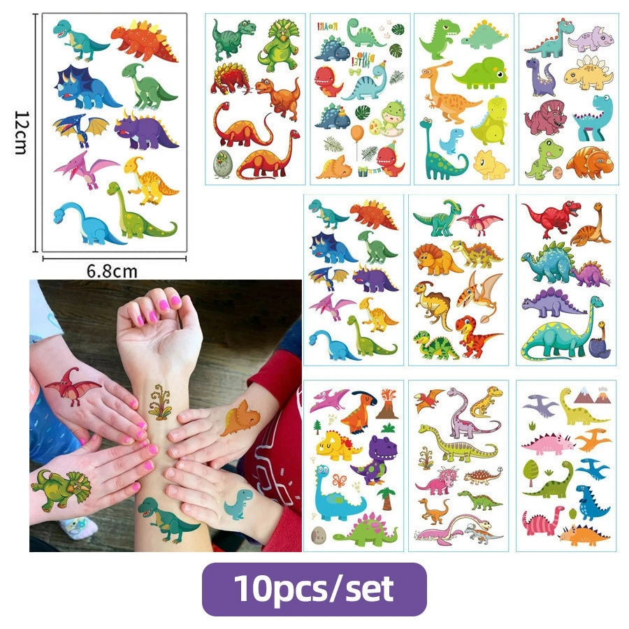 Dinosaur Party Favors Slap Bracelets Straws Rings Key Chains for Kids Birthday Gifts Girl Boy Toys Dinosaur Themed Supplies