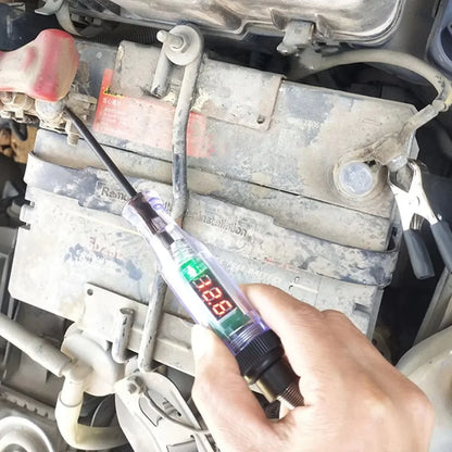6V 12V 24V Car Truck Voltage Circuit Tester Pen, 5V-90V Digital Display Auto Test Light Probe for Automotive
