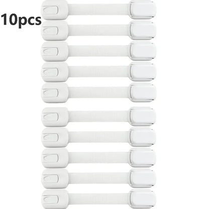 Baby Safety Lock Drawer Child Safety Cabinet Locks Adhesive Cabinet Drawer Door Latches Baby Safe Straps