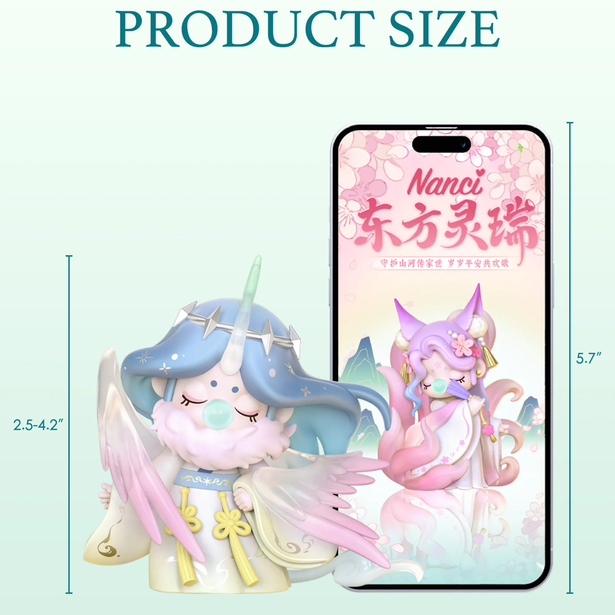 Rolife Nanci Blind Box Oriental Mythological Creatures Action Figure Collectible Doll Toys Surprise Box for Kids Friends Adults