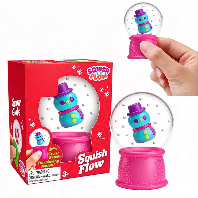 New Product NeeDoh Glitter Squishy Flow Snow Globe Crunch Stress Relief Toy Squeeze Toy Nice Cube Sensory Toy for Adults Gifts