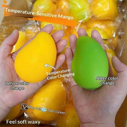 1/2/3Pcs Mango Slow Rising Squishy Toy, Anxiety Stress Relief Squeeze Sensory Toy, Holiday Birthday Party Gift for Adults