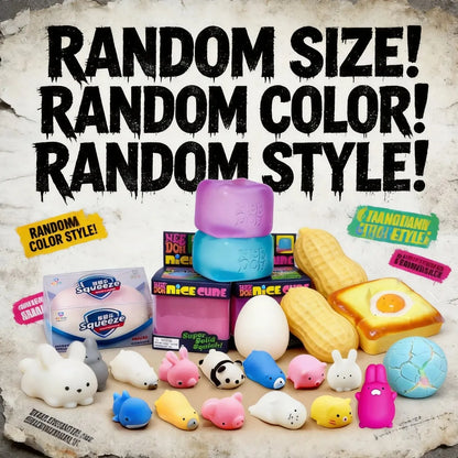 2026 Hot Cute Ocean Squishy Cube Blind Box Random Surprise Squeeze Toys 1Pcs Guaranteed Lucky Stress Relief Fidget Toy Set