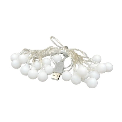 3M 6M 10M USB Power 20/40/80Ball LED String Lights Garland Lights Outdoor Lamp Wedding Garden Fairy Lights Christmas Decoration