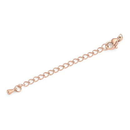 10pcs Stainless Steel Extension Extended Tail Chains With Lobster Clasps For Bracelet Necklace DIY Jewelry Making Supplies