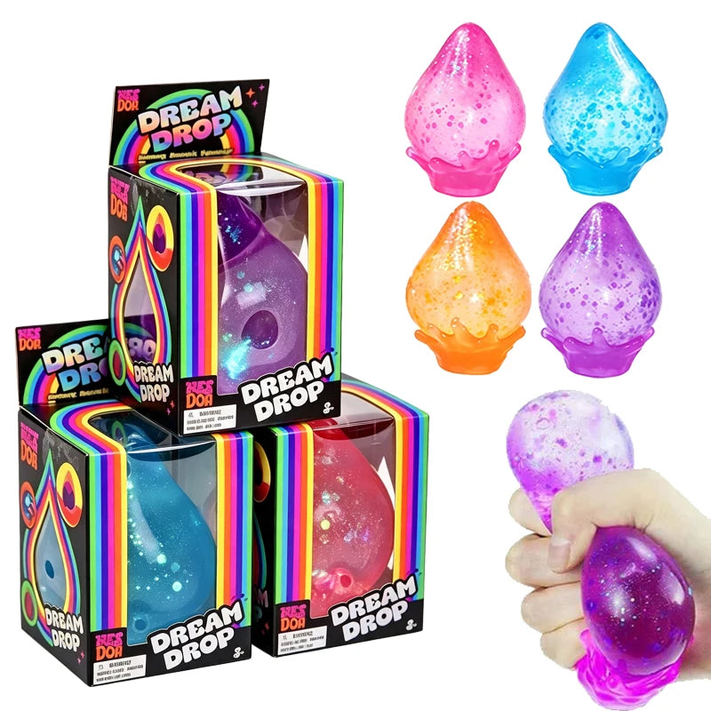 Schylling Needoh Dream Drop Raindrop Squishy Sensory Toy Maltose Slow Rebound Non-toxic Anxiety Relief Autism Portable Toy Gift